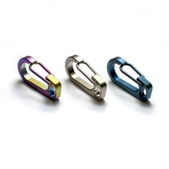 Small Carabiner Spring Snap Hook Clip Key Hold EDC