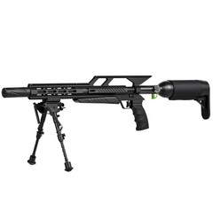 PINTY .22 PCP Pellet Air Rifle Single Shot Air Gun for Hunting w Bipod 870fps