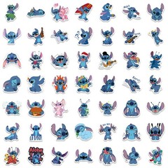 100pcs Stitch Sticker for Kids, Cute Cartoon Waterproof Vinyl Decal for Adult…