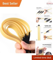 10 Pack Flat Rubber Bands 2.0mm Thick Elastic Slingshot Replacement for Hunting