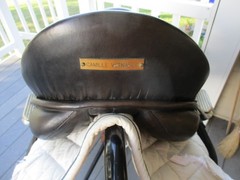 16.5» MK Marcus KREHAN Black English dressage Saddle w Leathers & irons