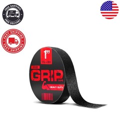 Self-Adhesive Anti-Slip Grip Tape Roll 1in x 20ft for Indoor & Outdoor Use