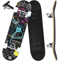 Pro Complete Skateboards for Beginners Girls Boys Kids Youths Teens Adults 31…