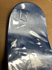 RARE 411VM Red/Blue logo skateboard Deck