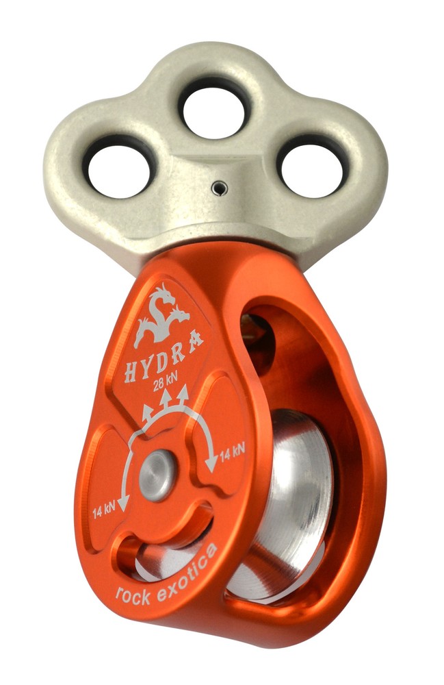 Hydra Triple Attachment Swivel Pulley Arborist Tree Care by Rock Exotica