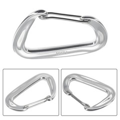 D Shape Clip Carabiner 12KN Aluminium Backpack Hook D Shape Hook Portable