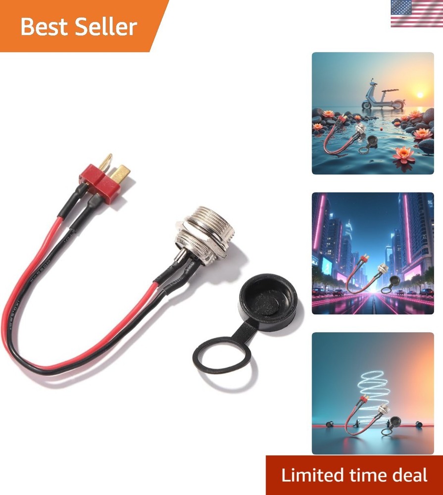 Reliable 10-Inch Electric Scooter Charger Cable – XLR Connector for Outdoor Use