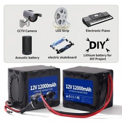 Lithium Hellas 12V12Ah 16Ah Rechargeable Lithium Battery Pack Portable US Plug
