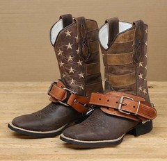 Adult Leather Spur Strap v2.0 – 1 1/4″ x 11″ – EPT Bull Ropes Brand