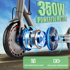 Ladped LP60 Adult Electric Scooter Foldable 25KM/H 12Miles E-Scooter 350W w/APP