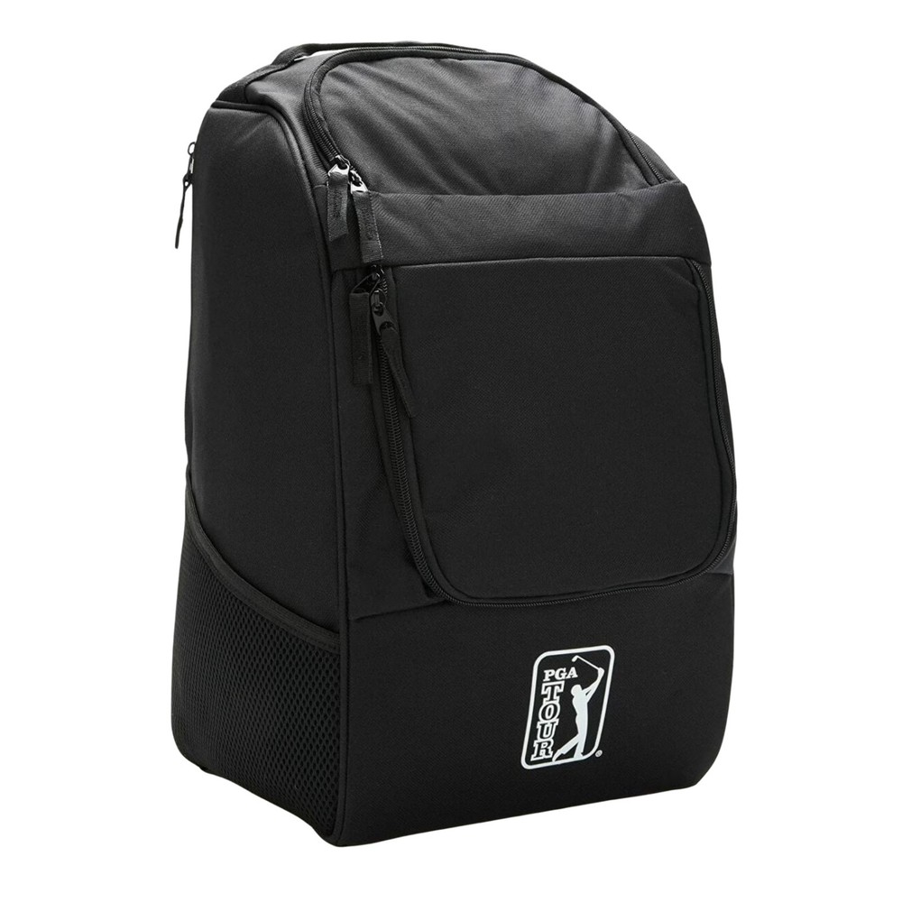 PGA TOUR Golf Disc Backpack Lightweight Sports Travel Bag Black