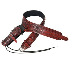 36 In Hilason Western Right Hand Gun Holster Rig 44/45 Cal Leather Cowboy