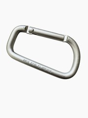 Pack 150 pcs 3″ Heavy Duty Carabiner Black D Clip Key Chain Spring D Shape