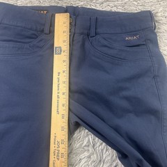 Ariat Pro Series Pants Women 34R Navy Breeches Knee Equestrian Act 32×26