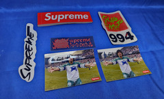 20 Red Box Logo Supreme Logo Sticker Set Lot, 5 Assorted Stickers & Decals