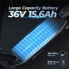 1000W Electric Scooter For Adult 10″ Tires HighSpeed Scooter 23Mph 42Miles Range