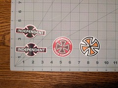 Independent Truck Company Vinyl Sticker Skateboarding Skate Decal 3in, 2in