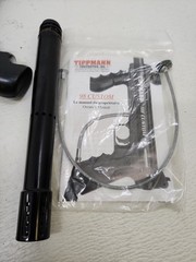 Tippmann Model 98 Custom Paintball Gun Marker Bundle. Flatline Barrel Mask Vest