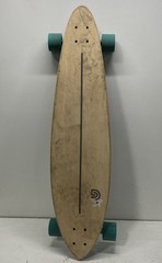GoldCoast Skateboards Be The Change Longboard Pintail 38 Inch Floral Graphic