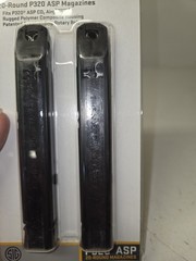Sig Sauer P320 ASP Air Pistol .177 Cal Pellet 20-Round Magazine x2 – AMPC-177-20