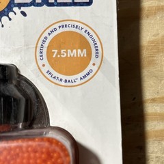 3 New Sealed SplatRball 20,000 Rounds 7.5mm Orange Balls Certified Splat-R-Ball