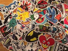 Lot 100 Random Skateboard Stickers Vinyl Laptop Luggage Decals Dope Sticker Mix