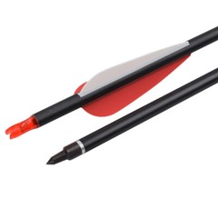 6/12 Pack 26/28/30 Inch Carbon Arrow Spine 500 for Compound/Recurve Bow Hunting