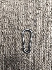 (QTY 24) Branded Boards BB5Z12PBLK: Zinc Carabiner Black Heavy Duty Snap Clips
