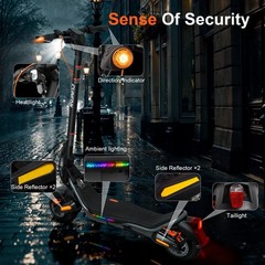 CUNFON RS500 Electric Scooter 624Wh High Capacity Battery Max. Range 35Miles