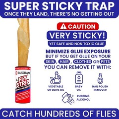 Versatile 10 Pack Fly Strips – Safe Indoor & Outdoor Sticky Pest Control