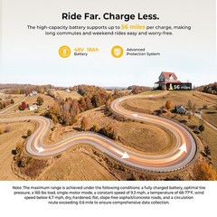 Ausom L2 Max Electric Scooter, 1000W Motor,90km Max Range,Front/Rear Disc Brakes