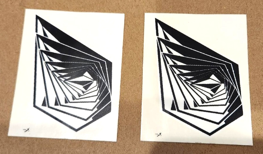 (2) Vintage! Volcom Stickers! Skateboard ~Snowboard ~Surfboard ~Black and White