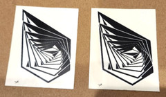 (2) Vintage! Volcom Stickers! Skateboard ~Snowboard ~Surfboard ~Black and White