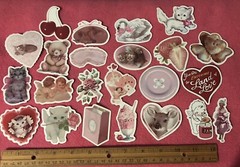 LOT OF 50 PCS Vintage Coquette Stickers Ballet Graffiti Victorian retro antique