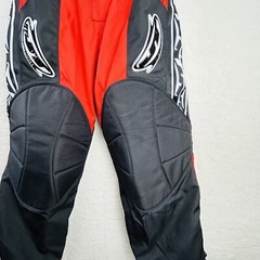 Mens Paintball Pants Size S Paintgall Red Black Padded Thick Tactical Team Gear
