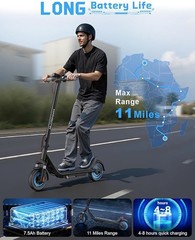 🛴ADULT ELECTRIC SCOOTER LONG RANGE FOLDING 25 KM/H E-SCOOTER URBAN COMMUTER