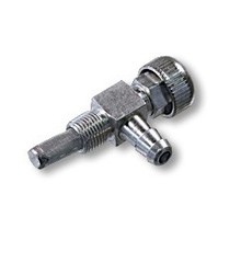90 Degree Elbow Valve 1/4″ Fuel Line Fitting with Filter (1/8» N.P.S.C.)