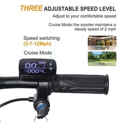 TopMate Electric Scooter 3 Wheel Power Mobility Scooter for Adult Senior 10.4Ah