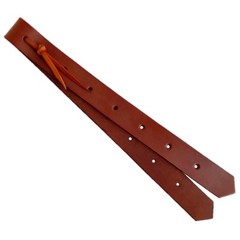 Premium Classic Brown or Black Leather 18 inch Off Billet for Saddle 2 Ply