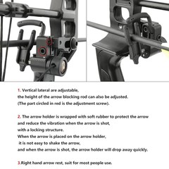 Drop Away Arrow Rest Compound Bow Adjustable Right Hand Archery Hunting Shooting