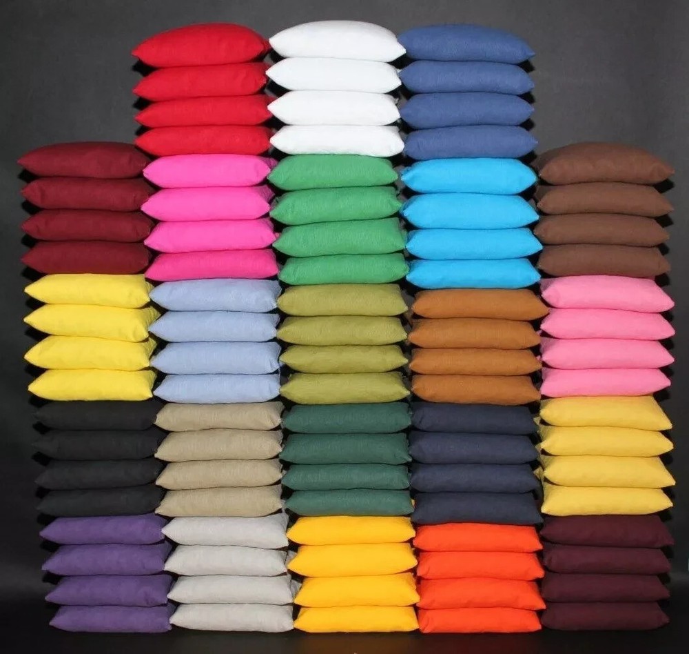Set of 8 all weather waterproof resin filled cornhole bags choose your colors