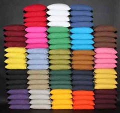Set of 8 all weather waterproof resin filled cornhole bags choose your colors