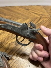 Vintage Pair Of 2 Hubley Flintlock Jr Cap Gun Pistol Bakelite