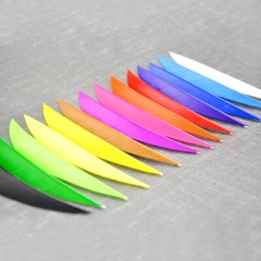 50pcs 5″ Archery Arrow Turkey Feathers Natural Fletches LW DIY Shaft Hunting