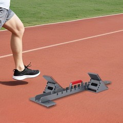 9.44*35.43in Silver& Grey Aluminum Alloy& Rubber Running Track Blocks