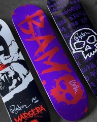 Zero x Bam Margera Purple Blood Skateboard Deck 1ST RUN + WALL MOUNT Viva La Bam