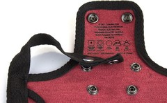 Rugged Burgundy Chicken Saddle for Standard Breeds – Feather Protection Included