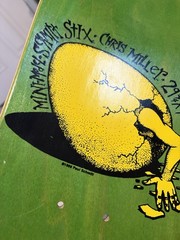 Schmitt Stix Chris Miller Cat 9.8 Skateboard deck. Brand New!