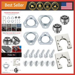 Rear Live Axle Bearing Kit 3-Hole for Go Karts Mini Bikes Trikes ATV Off-Road