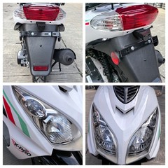 X-PRO Fiji 200 Scooter Gas Moped with 13″ Aluminum Wheels, Electric/Kick Start